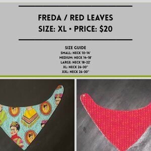 *NOW FOR $15* Freda Bandana- Size XL 22-26" W/ DISCOUNT SHIPPING